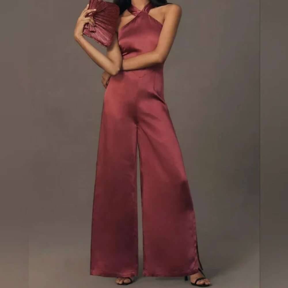 NWT Anthropologie Elliatt Madelynn Halter Jumpsuit